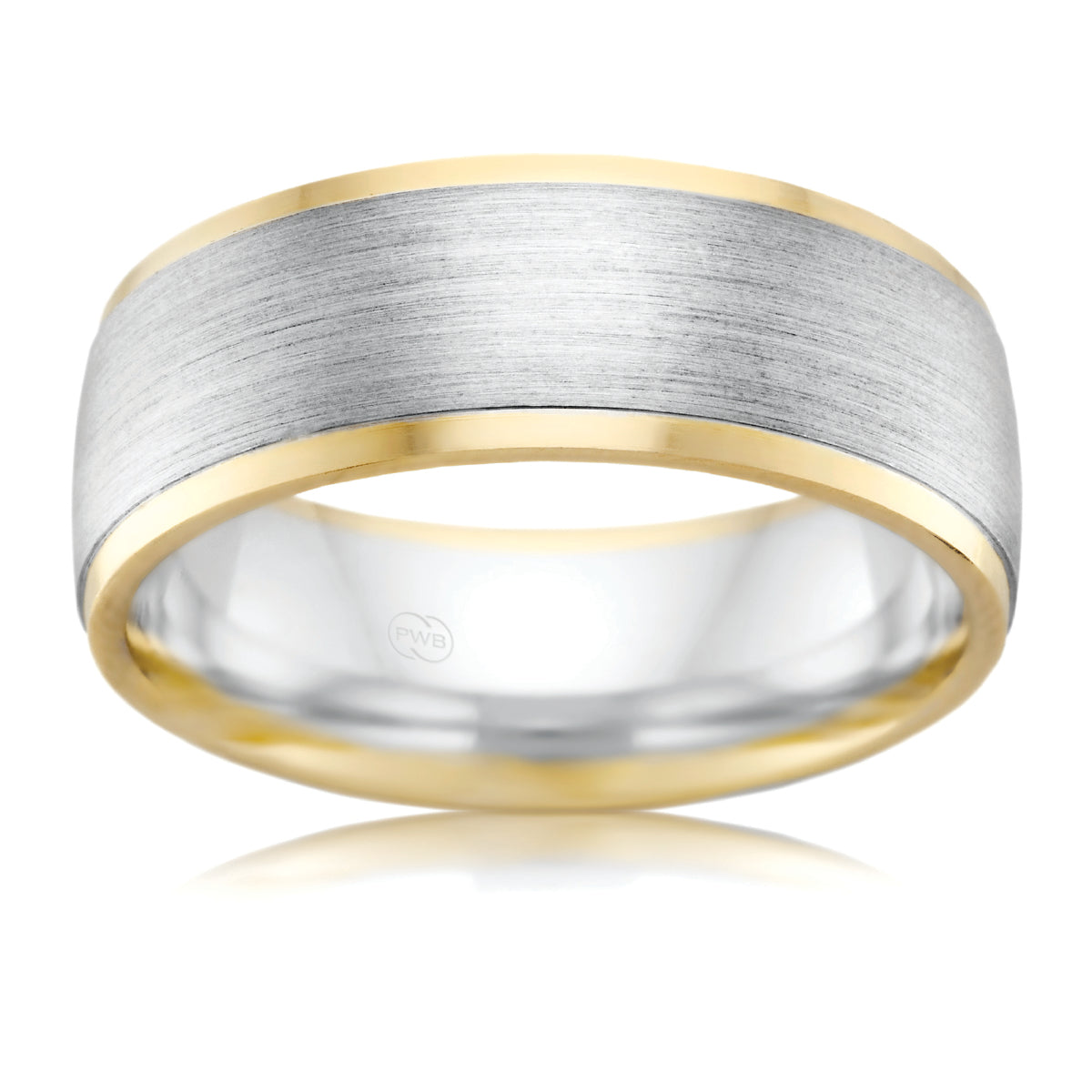 P. W. Beck Australian made two tone wedding ring