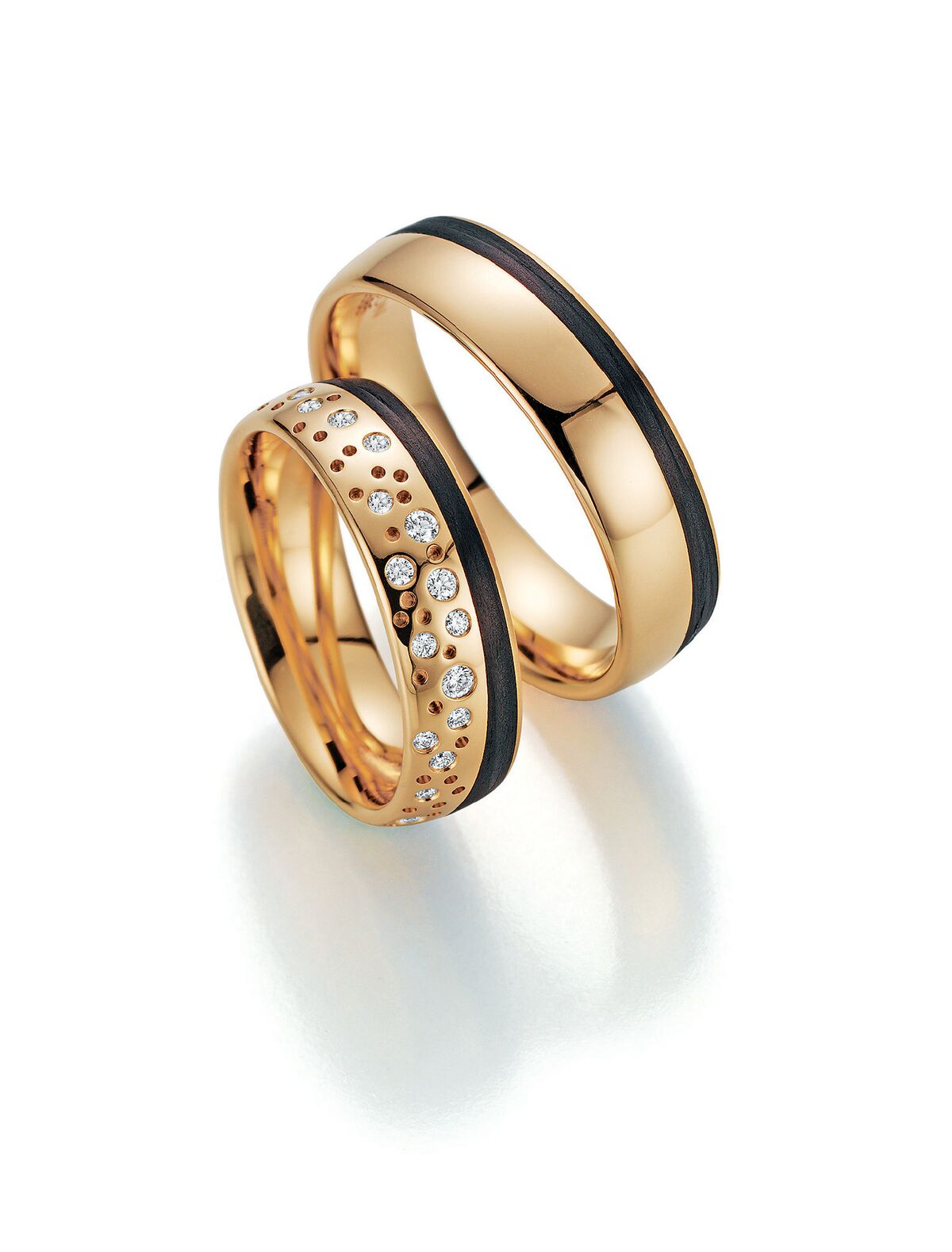 Exclusive Apricot Gold Wedding Ring