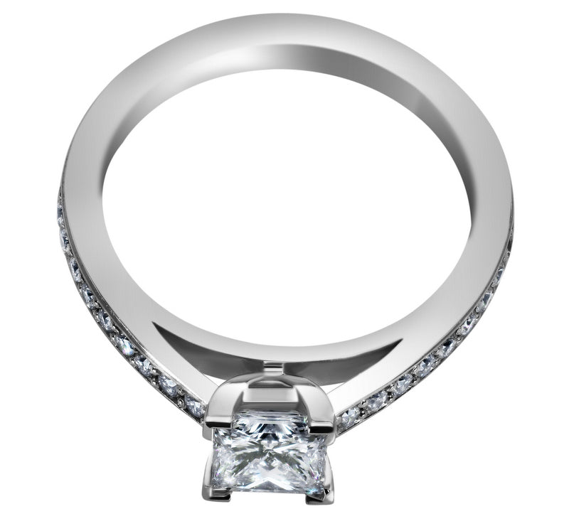Stunning princess cut diamond ring