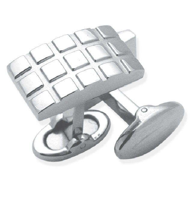 Men's stainless steel cuff links