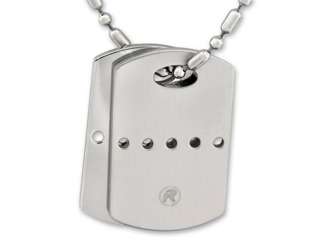 Rochet brand dog tag necklace