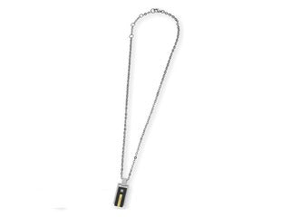 Zoppini brand Stainless Steel and Diamond Necklace