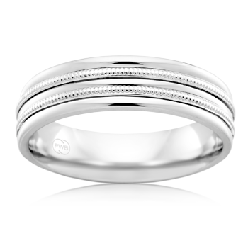 White Gold double rope ring