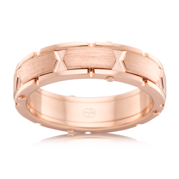 P. W. Beck Australian made Rose Gold wedding ring