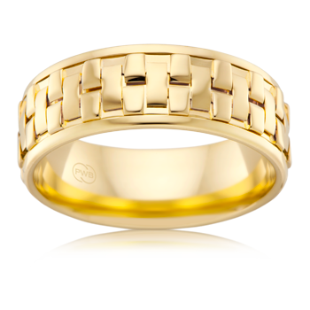 P. W. Beck Australian made Yellow Gold wedding ring