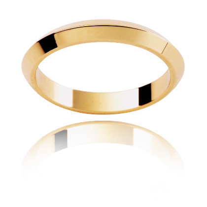 Pyramid shaped wedding band