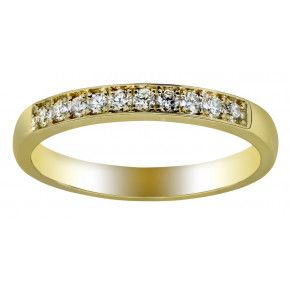 Yellow Gold Diamond Set Wedding Rings