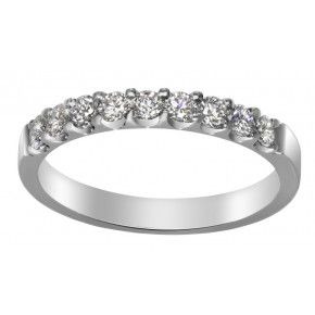 White Gold Diamond Set Wedding Rings