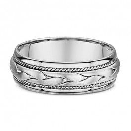 Dora Platinum Weave European Mens Wedding Ring - Dora 1027000-A14286