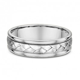 Dora Weave European Platinum 950 Mens Wedding Ring 2mm deep-A14060