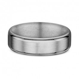 Dora Smooth European Mens Wedding ring with satined center and polished edges, the band is 1.6mm deep 1.6mm deep-A14263