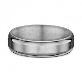  Titanium wedding band with soft edges and satin center, the band is 2.1mm deep-A14276