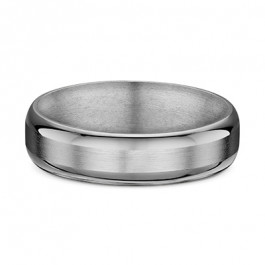 Dora Titanium smooth European Mens wedding ring , the band is 2.1mm deep-A14105