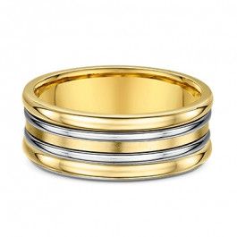 Dora 14ct Mens wedding ring 2.1 mm deep-A14257