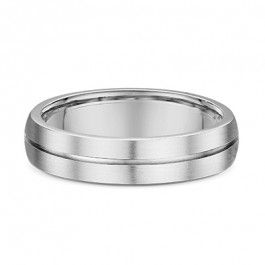  Dora platinum 950 center grooved wedding ring 2.4mm deep, you can select the band width that best suits you-A14147