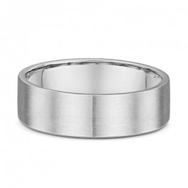 Dora Platinum flat inside out Satin finished European Men's wedding ring 1.8mm deep, you can select the band width that best suits you-A14406