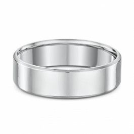 Platinum 600 flat wedding ring with soft beveled edge 1.3mm deep you can choose a bandwidth that best suits you-M1127