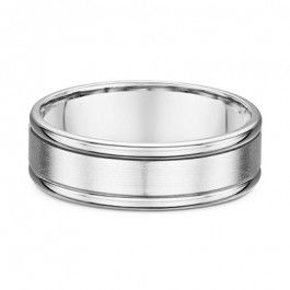 Dora Platinum 600 Men's rounded edge wedding ring, 1.5mm deep, you can choose a band width that best suits you-A14287