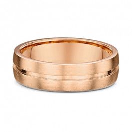Dora 14ct Rose gold wedding ring light satin finish 1.6mm deep, you can choose a band width that best suits you-M1254