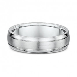 Dora Platinum grooved bevel Men's wedding ring Dora 3858000-A14038