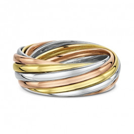 Dora 9ct Gold 7 piece Russian style wedding ring -Dora 474B00-A13876