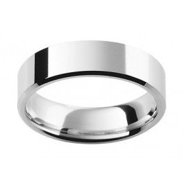 9ct White Gold wedding ring with flat beveled edge and comfort fit.
You can select a different width and depth.
-A13793