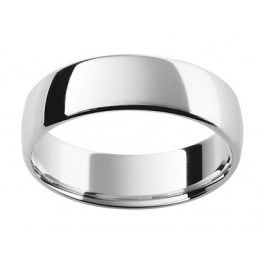 18ct White Gold wedding ring with a flat radius dome and soft inside edge
You can select a different width and depth.
-A13809