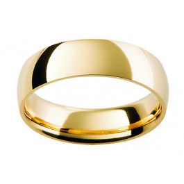  Men's 9ct yellow gold domed wedding ring with a comfort fit, classic style with a nice soft feel. We recommend selecting the 1.8mm depth to give a little extra weight and dome.
-A13781