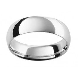 9ct White Gold wedding ring with a soft high rounded profile and comfort fit.
select a deeper depth to get a higher dome
-A13790