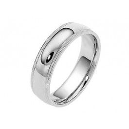 Men's 9ct White Gold Dora wedding ring - Dora 5509008-A13684