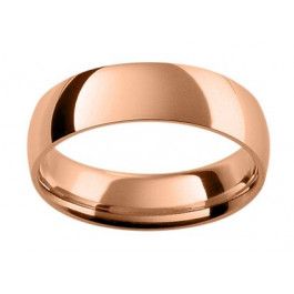 Mens 18ct rose gold wedding ring with comfort fit, classic style with a nice soft feel.
-A13861