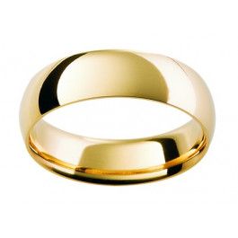 Mens 9ct Yellow Gold wedding ring with soft high rounded profile and comfort fit.
-M1262