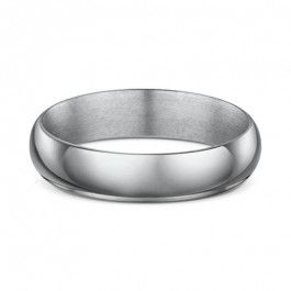 Titanium domed wedding ring 1.7mm deep-M1145