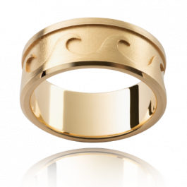 World class Australian made 9ct Yellow Gold wedding ring, select a band depth and fit profile that best suits you-M1427