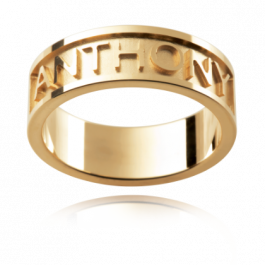 9ct Yellow Gold choose your favorite person's name or add both your names or possible a message-M1473