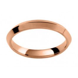 Lady's 18ct Rose Gold pyramid-shaped wedding band, we recommend selecting the 2mm depth to enhance the pyramid profile.
-A13859